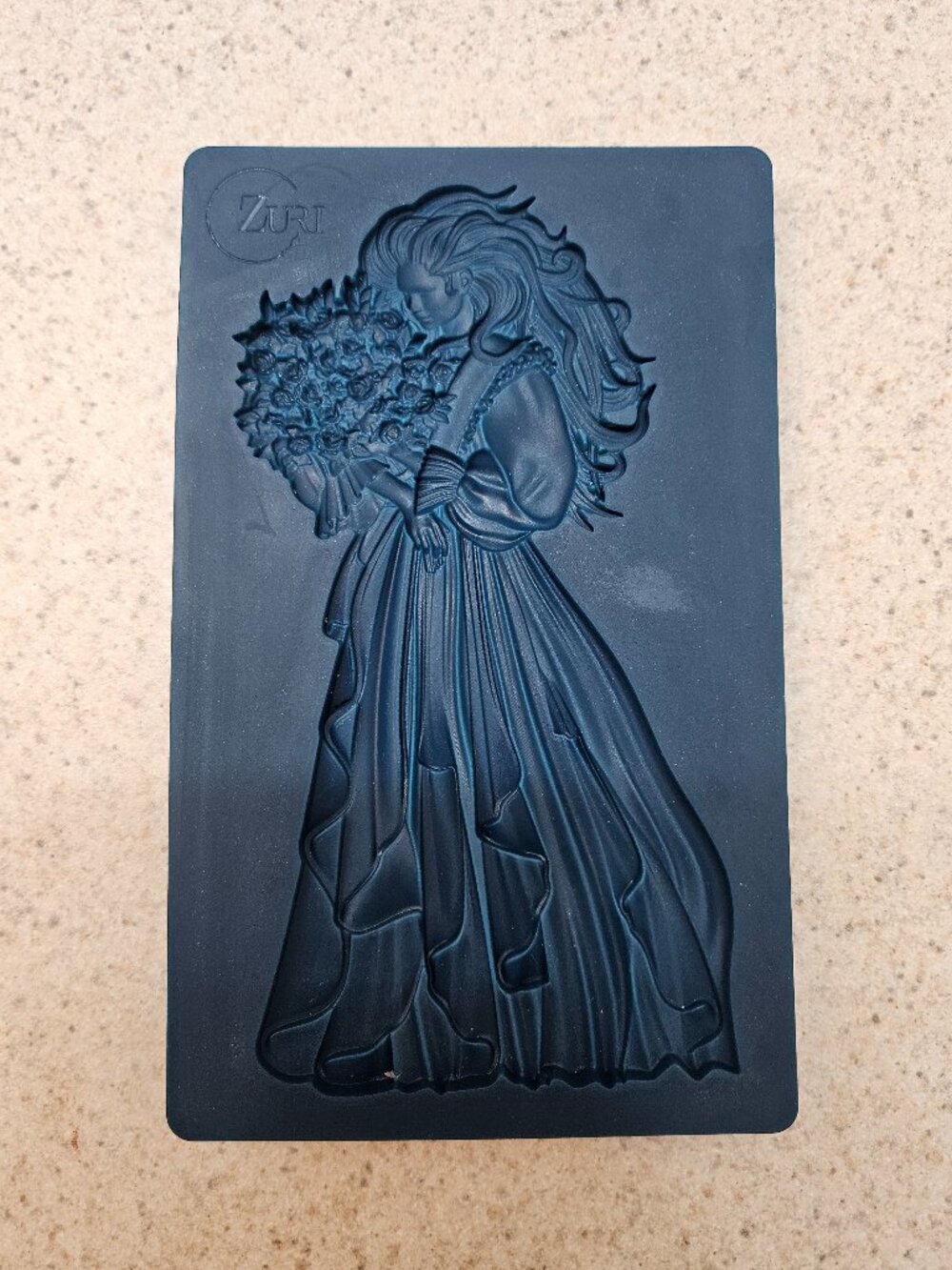 Woman with Bouquet Silicone Mold